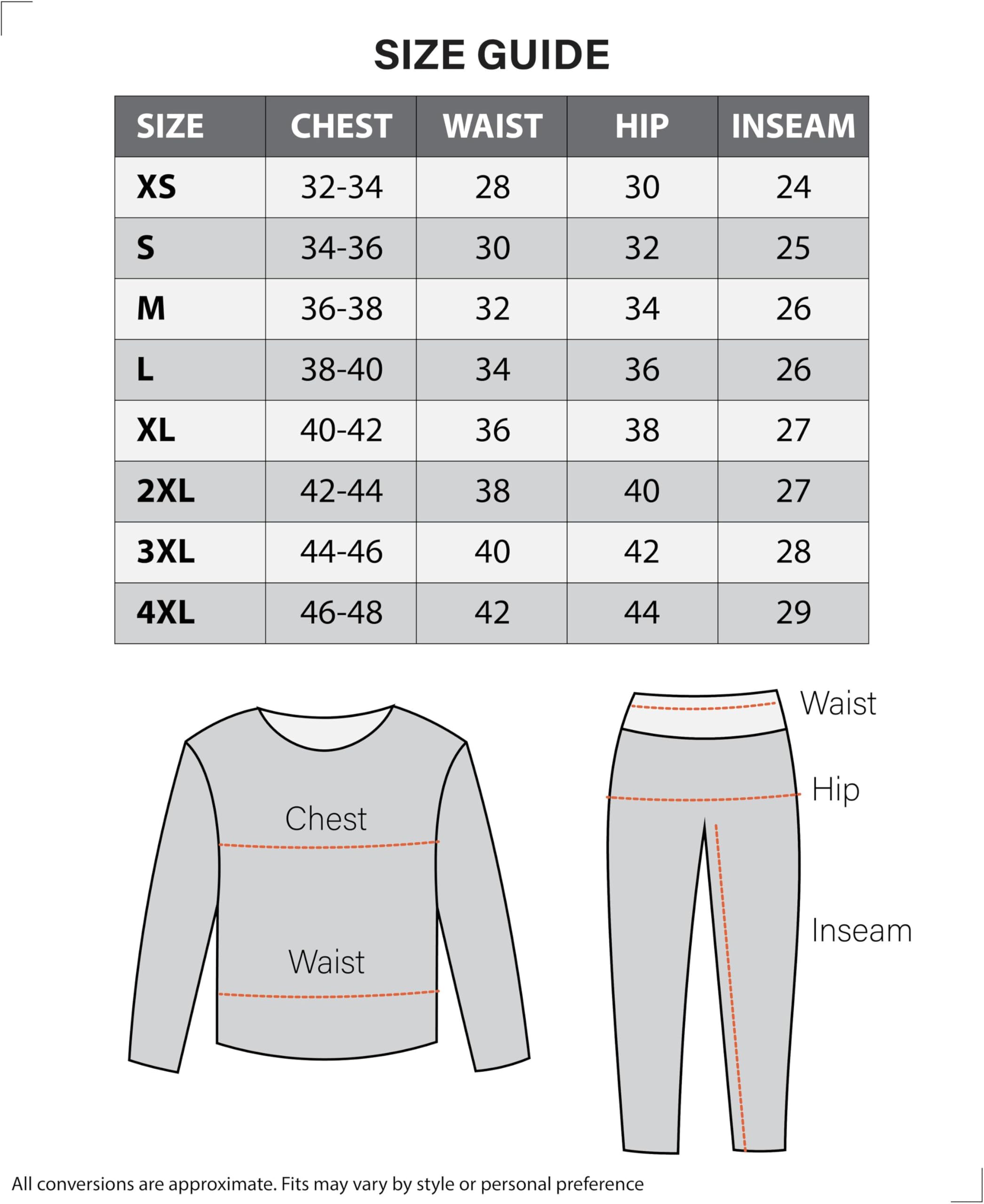 PROJECT BETTER PLACE Mens Long Sleeve Thermal Shirts | Base Layer Shirts Cold Weather -Multi Pack