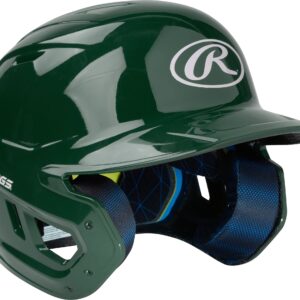 Rawlings | MACH Batting Helmet | Gloss Dark Green | Senior (6 7/8" - 7 5/8")