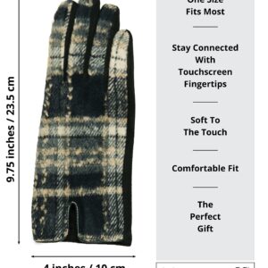 Top It Off Winter Gloves For Women - Featured on Favorite Things - Touch Screen Fingers - Stylish, Warm, Cold Weather Gloves - Gifts For Women