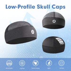 Low-Profile Cooling Helmet/Hard hat Liner, Stretch Working Cap, Summer Sweat Wicking Skull Cap, Running Beanie Sun Protection