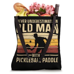 Cool Pickleball Art For Men Women Paddle Pickleball Player Tote Bag