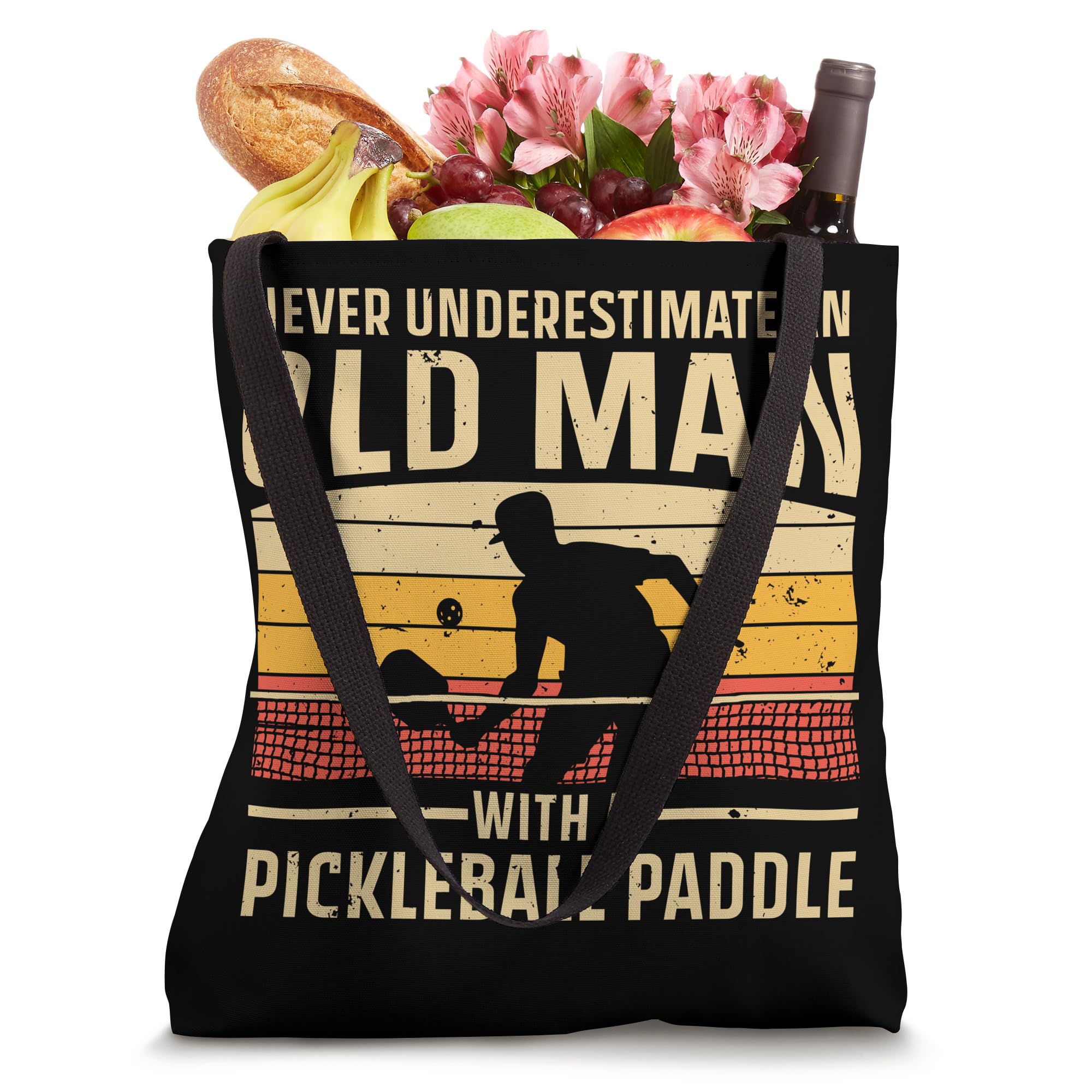 Cool Pickleball Art For Men Women Paddle Pickleball Player Tote Bag