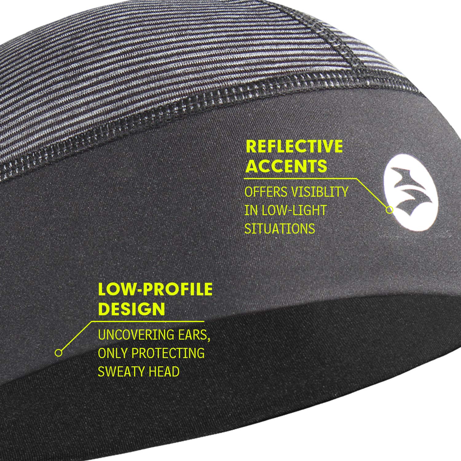 Low-Profile Cooling Helmet/Hard hat Liner, Stretch Working Cap, Summer Sweat Wicking Skull Cap, Running Beanie Sun Protection