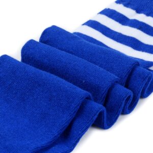 Dxhycc 3 Pairs Kids Soccer Socks Stripes Knee High Tube Socks School Cotton Uniform Sports Socks for Toddler Girls and Boys