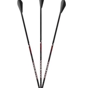 Carbon Express Maxima Sable RZ 400 Arrow, 6-Pack Fletched (51201), Black