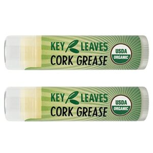 set of 2 key leaves organic cork grease for clarinet, saxophone, bass clarinet, flute, oboe, bassoon