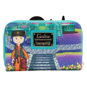 Loungefly Laika Coraline Glow-in-the-Dark House Zip Around Wallet