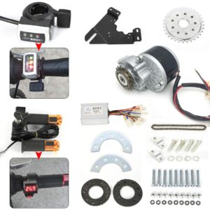 24V 250W Electric Bike Motor Conversion Kit,Thumb Kit,Twist Kit,Left Side Drive Conversion Kit,Electric Mountain Bike Conversion Kit,Mountain Bike Conversion Custom for Homemade