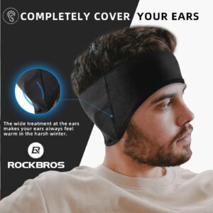 ROCKBROS Fleece Ear Warmers Earmuffs Headband Men Women for Running Skiing Biking Warm Ear Cover for Winter Cold Weather