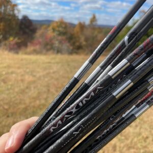 Carbon Express Maxima Sable RZ 400 Arrow, 6-Pack Fletched (51201), Black