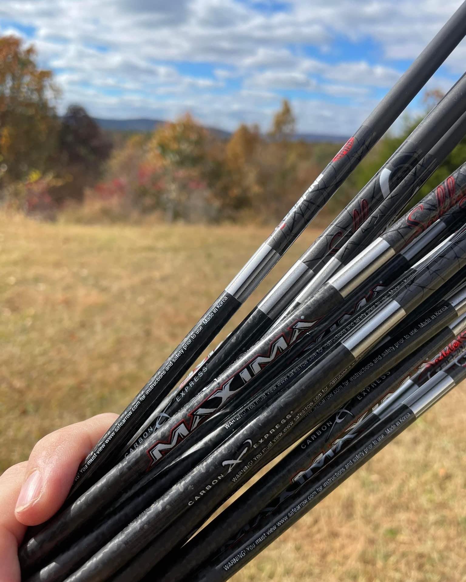 Carbon Express Maxima Sable RZ 400 Arrow, 6-Pack Fletched (51201), Black