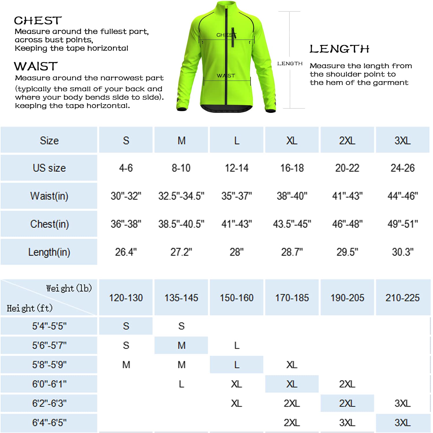 Wulibike Cycling Jackets for Men, Reflective Running Jacket Men Winter Cycling Clothing