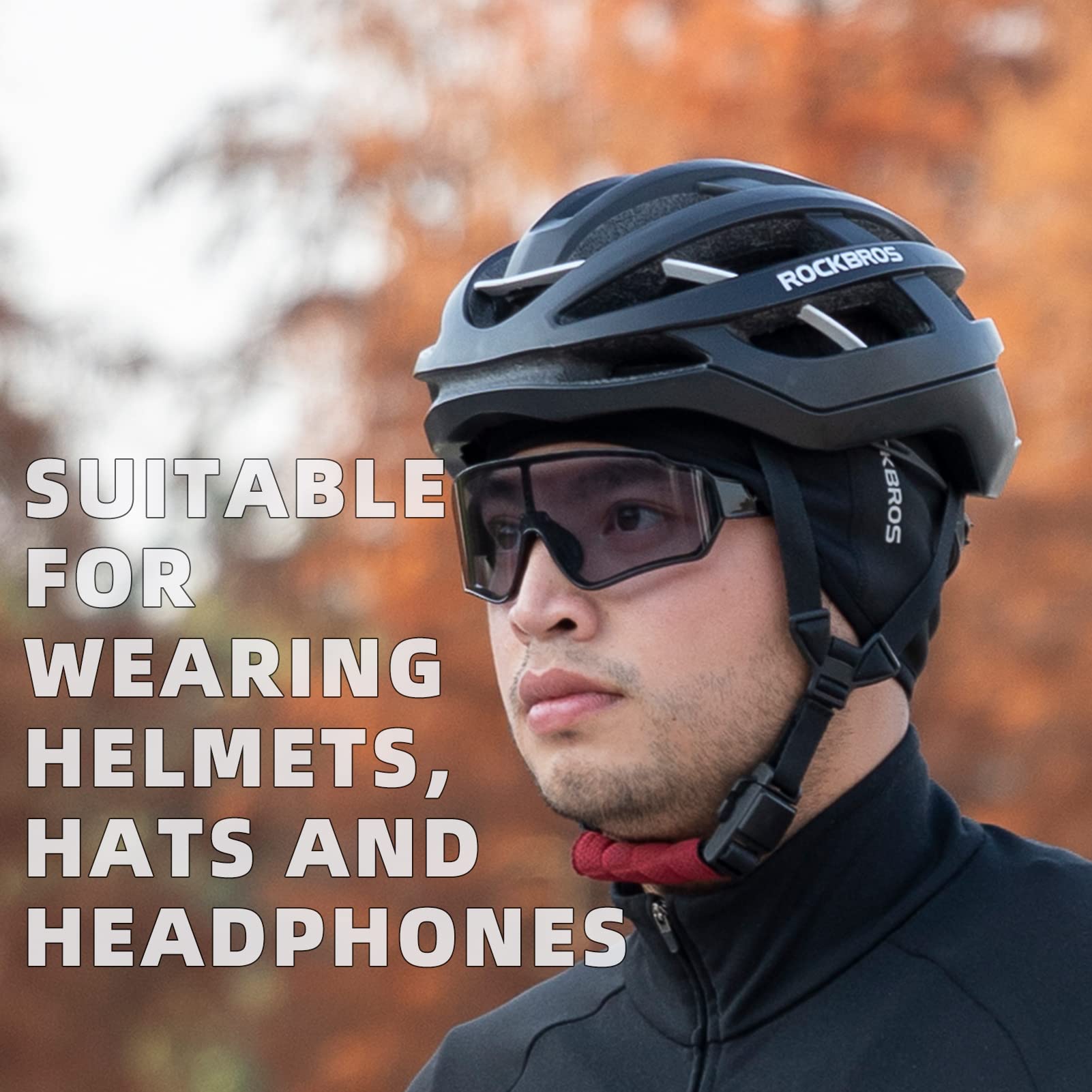 ROCKBROS Fleece Ear Warmers Earmuffs Headband Men Women for Running Skiing Biking Warm Ear Cover for Winter Cold Weather