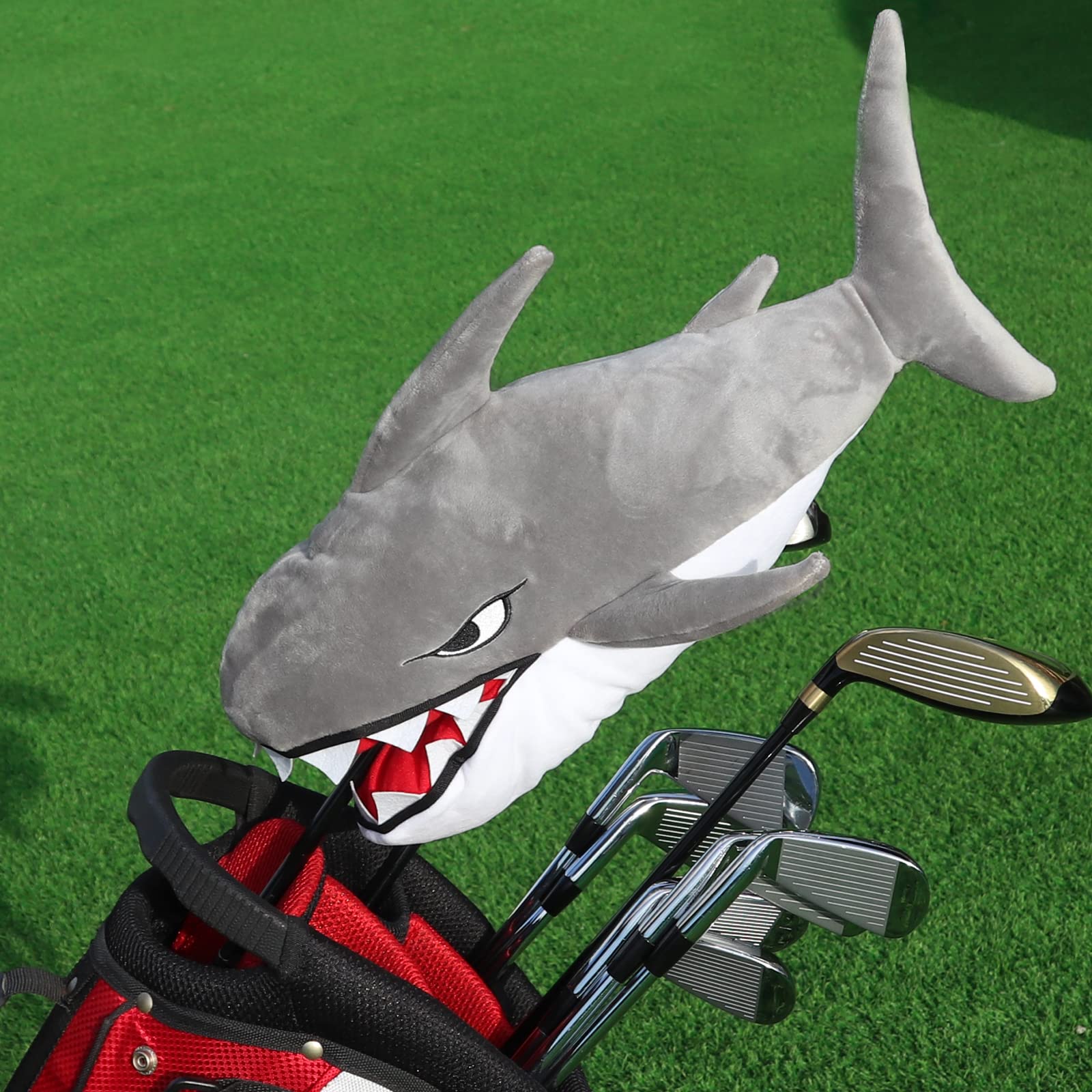 Craftsman Golf Shark Golf Club Driver Head Cover Headcover Plush Funny Golf Club Head Protector