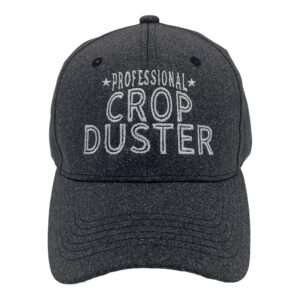 professional crop duster hat funny farting gas joke baseball cap funny hats funny adult humor funny sarcastic novelty hats for men black - standard