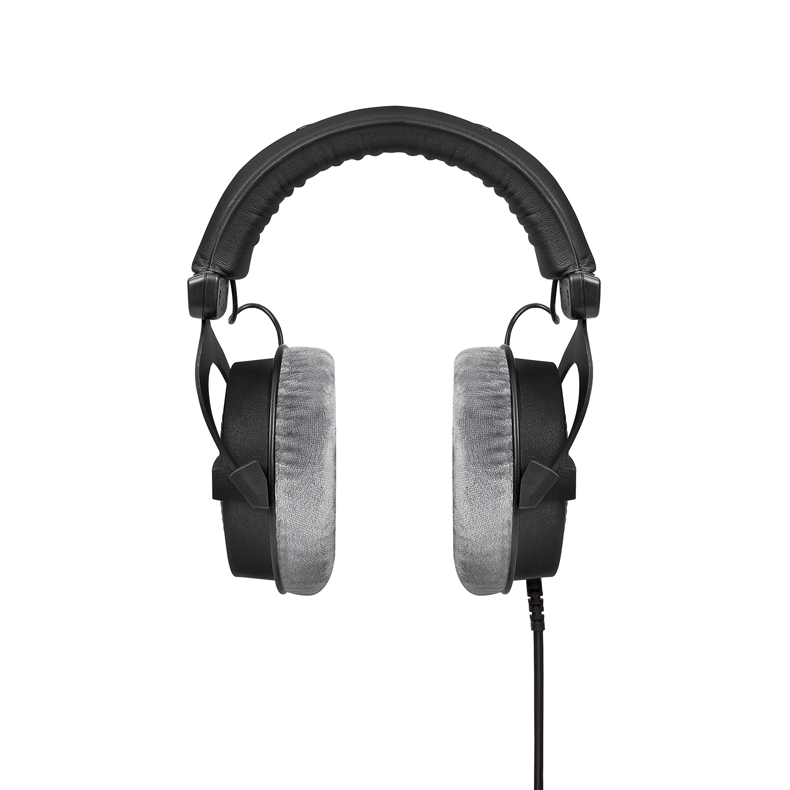 beyerdynamic DT 990 Pro 250 ohm Over-Ear Studio Headphones for Mixing, Mastering, and Editing (with Extra Grey earpad Bundle)