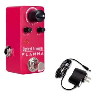 fc16 optical tremolo pedal with 9v 300ma power supply