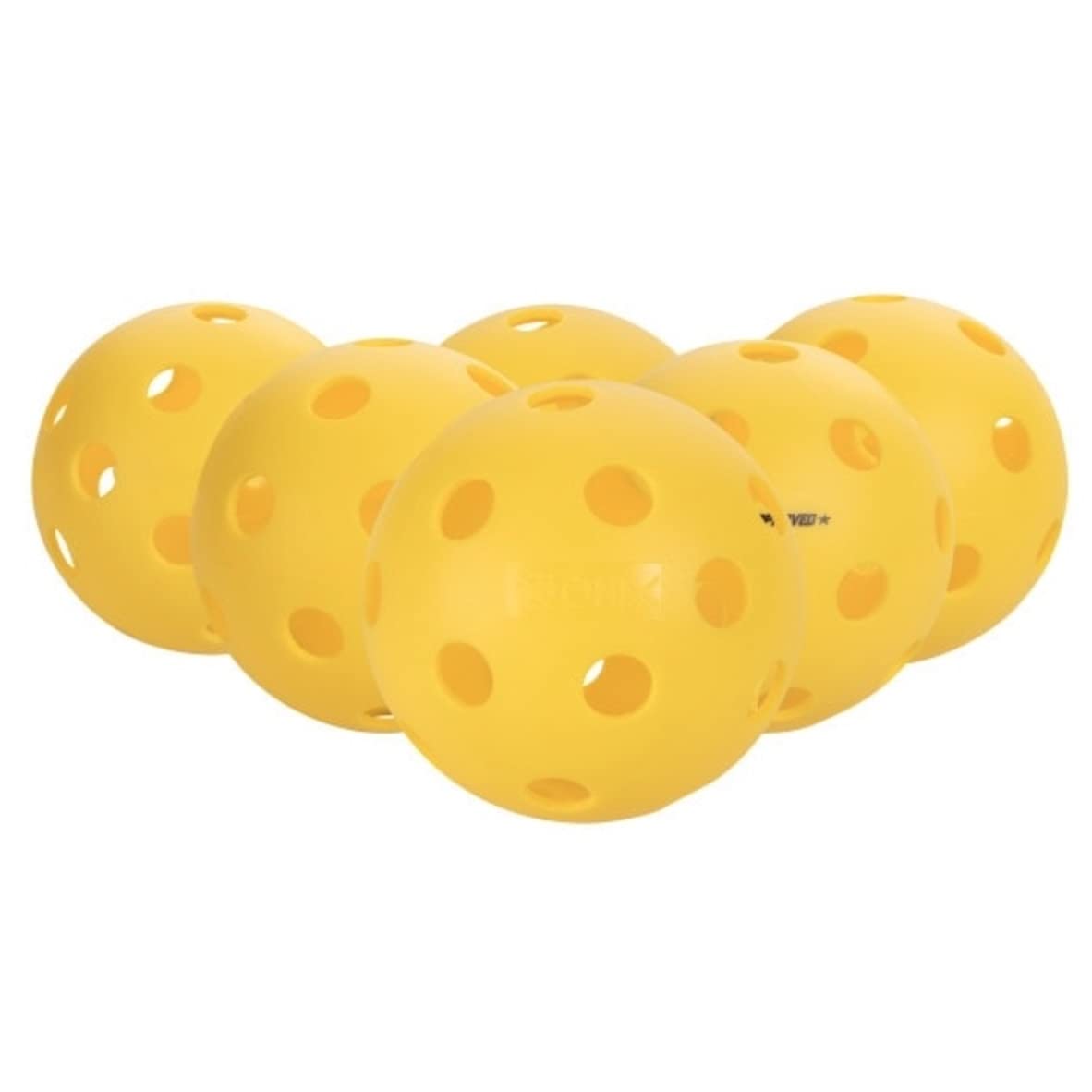 Onix Popular Fuse Indoor Pickleball Balls are Ready to Play Immediately Out of The Box - The Balls Offer Superior Balance and a consistent Feel. 6 Pack – Yellow – Pickleball Marketplace