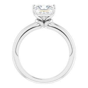 10K Solid White Gold Handmade Engagement Ring 2.0 CT Princess Cut Moissanite Diamond Solitaire Wedding/Bridal Rings for Women/Her Proposes Rings (8)