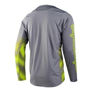 Troy Lee Designs Cycling MTB Bicycle Mountain Bike Jersey Shirt for Men, Skyline LS Chill (Waves Lt Gray, XL)