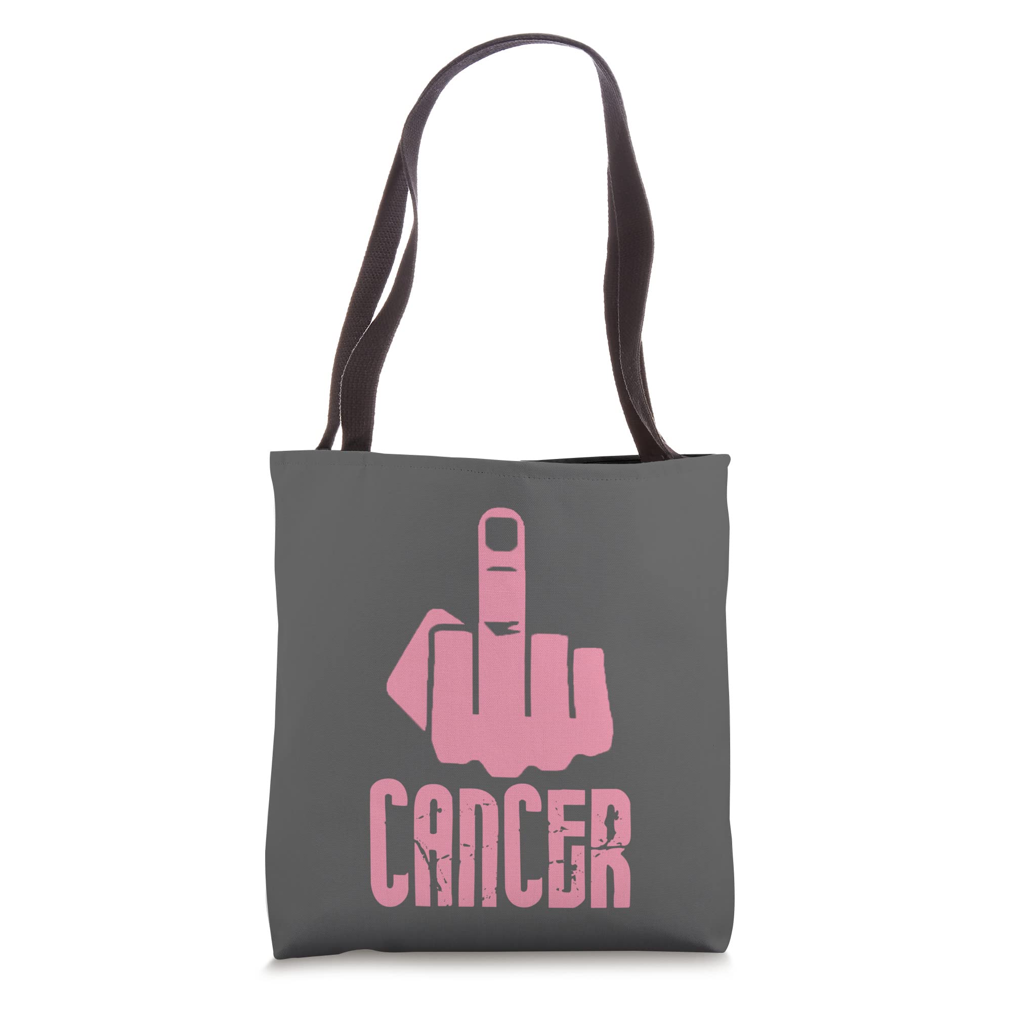 Fuck Cancer Middle Finger - PINK Tote Bag