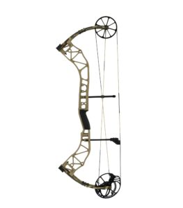 bear archery adapt adult compound bow package designed by the hunting public, 70 lb. draw weight, right hand, throwback tan