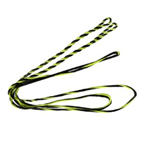 deerace d97 flemish fast flight bow string replacement bowstring for traditional longbow recurve bow (amo 64" (bow length), yellow)