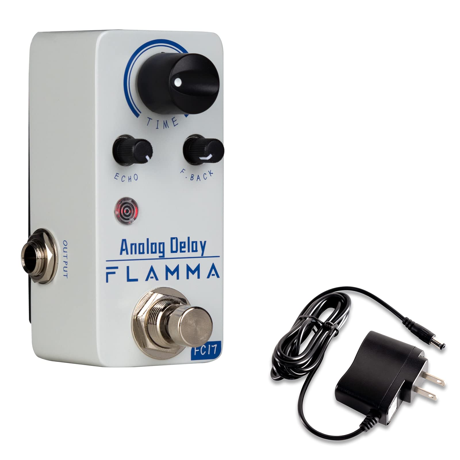 FLAMMA FC17 Delay Pedal with 9V 300mA Power Supply