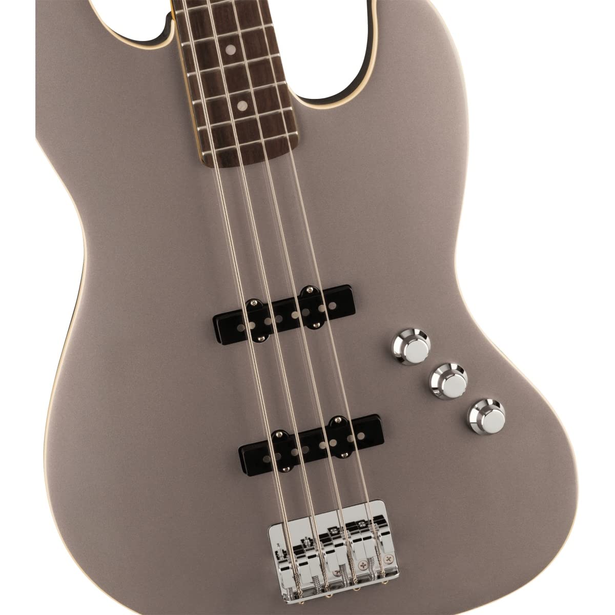 Fender 4 String Bass Guitar, with 2-Year Warranty, Right, Dolphin Gray (0252500343)