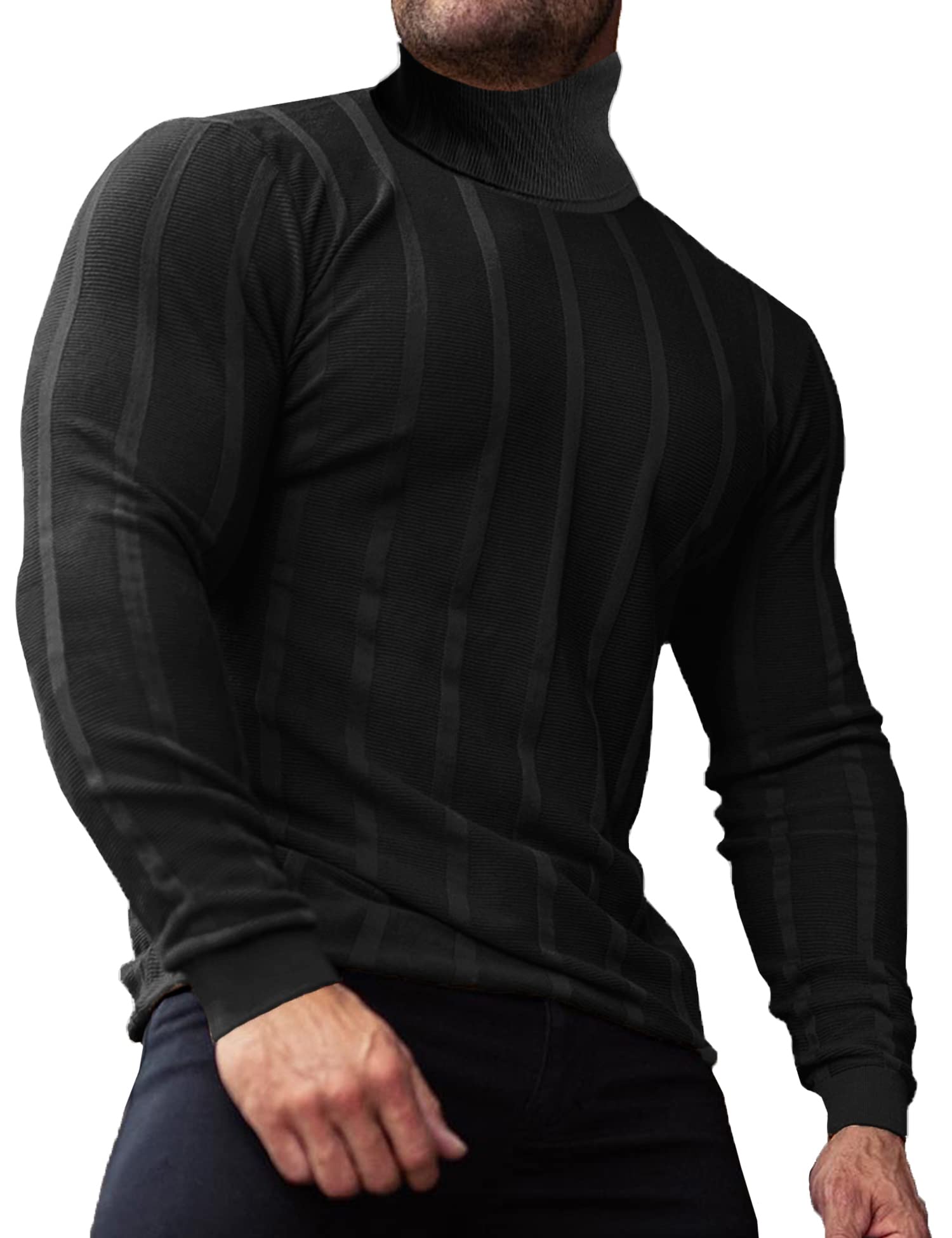 Long Sleeve Turtleneck High Neck Shirt Sweater Men Mens Fleece Pullover Men Jumper Mens Cycling Jersey Long Sleeve T Shirts Men's Mock Neck Mens Mock Turtleneck Shirt Funnel Neck Mens Long Sweater