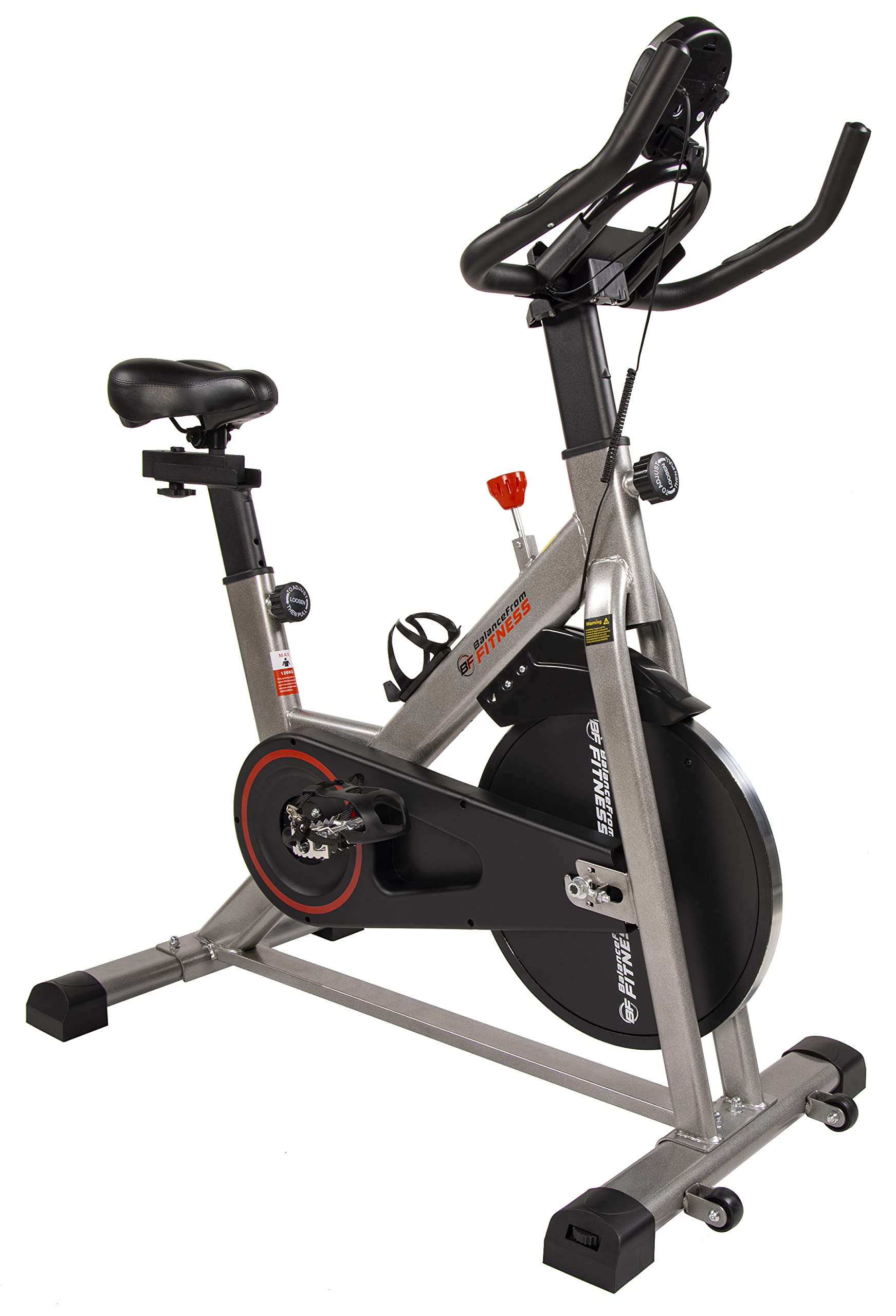 HulkFit BalanceFrom Indoor Cycling Bike Stationay Bike - Cycle Bike with Ipad Mount & Comfortable Seat Cushion