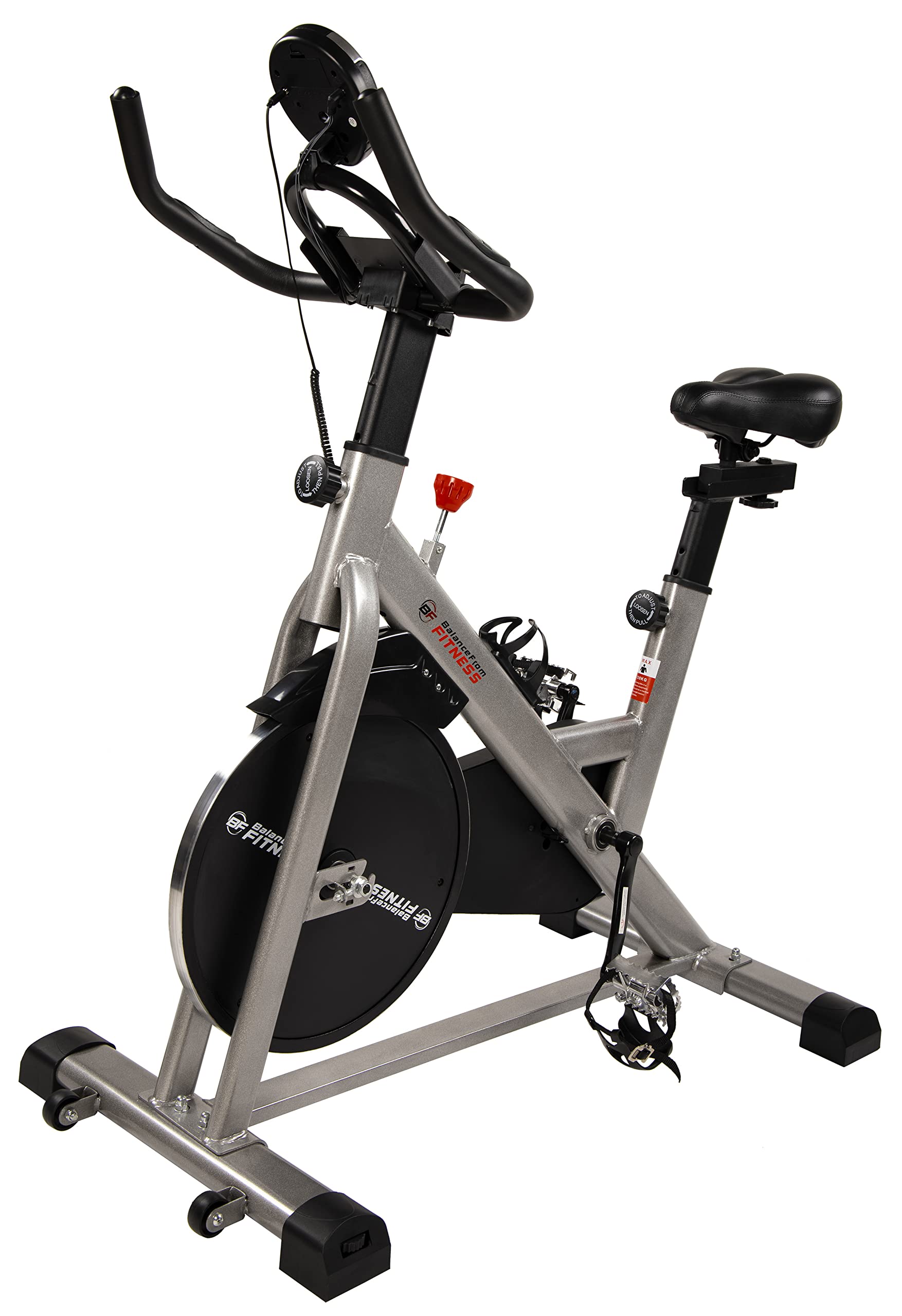 HulkFit BalanceFrom Indoor Cycling Bike Stationay Bike - Cycle Bike with Ipad Mount & Comfortable Seat Cushion