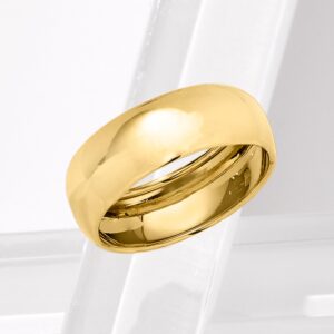 Ross-Simons Italian 14kt Yellow Gold Dome Ring. Size 10