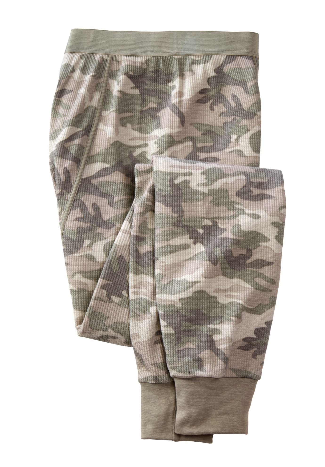 KingSize Men's Big & Tall Heavyweight Thermal Pants - 4XL, Grey Camo