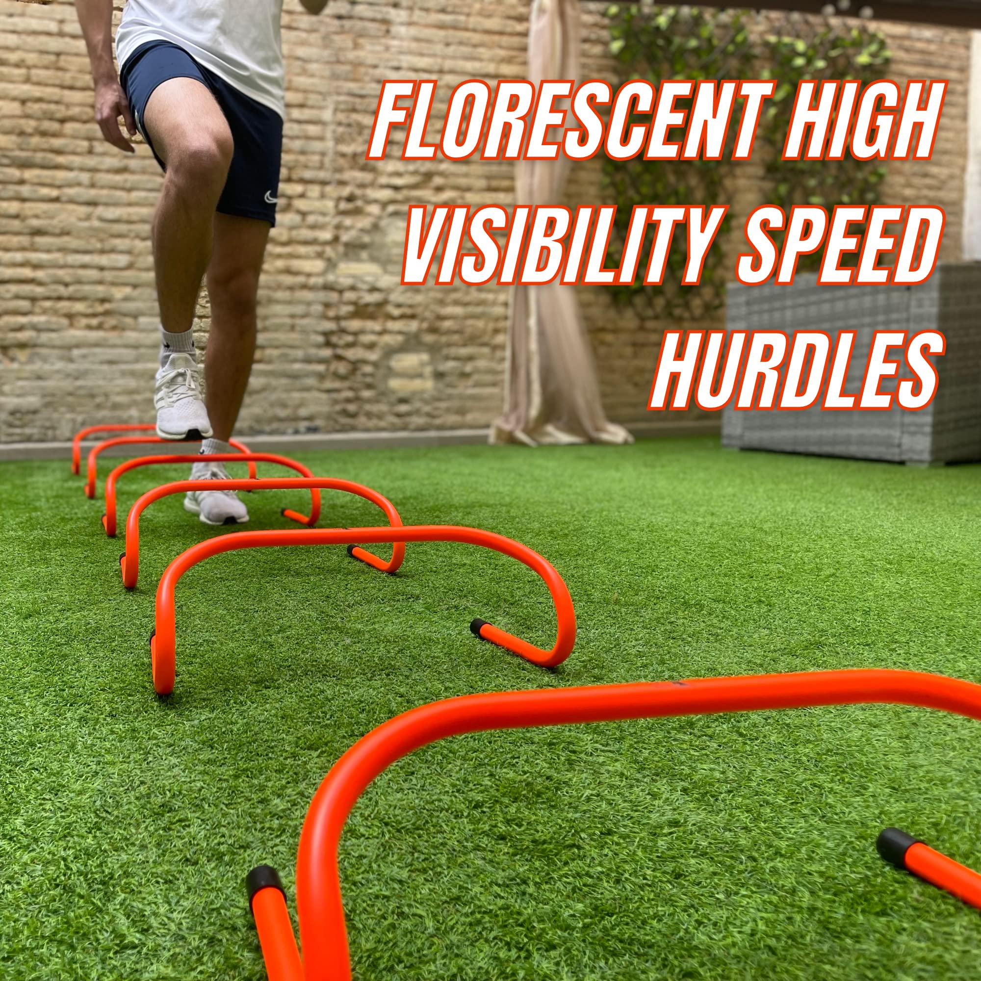 Direct Agility Speed Training Agility Hurdles for Athletes - 6-Pack - Speed and Agility Training Equipment for Soccer Basketball Football Hurdle Training