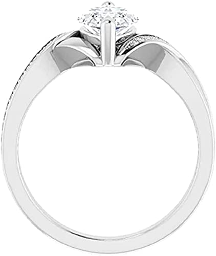 Moissanite World Antique Handmade Marquise Cut 2.00CT Moissanite Engagement Ring/Moissanite Wedding Ring/Moissanite Bridal Ring Set 925 Sterling Silver (8)