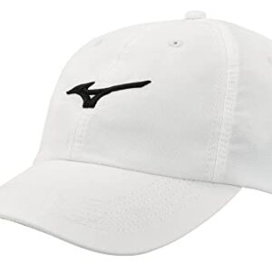 Mizuno Womens Tour Adjustable Baseball-caps, White-black