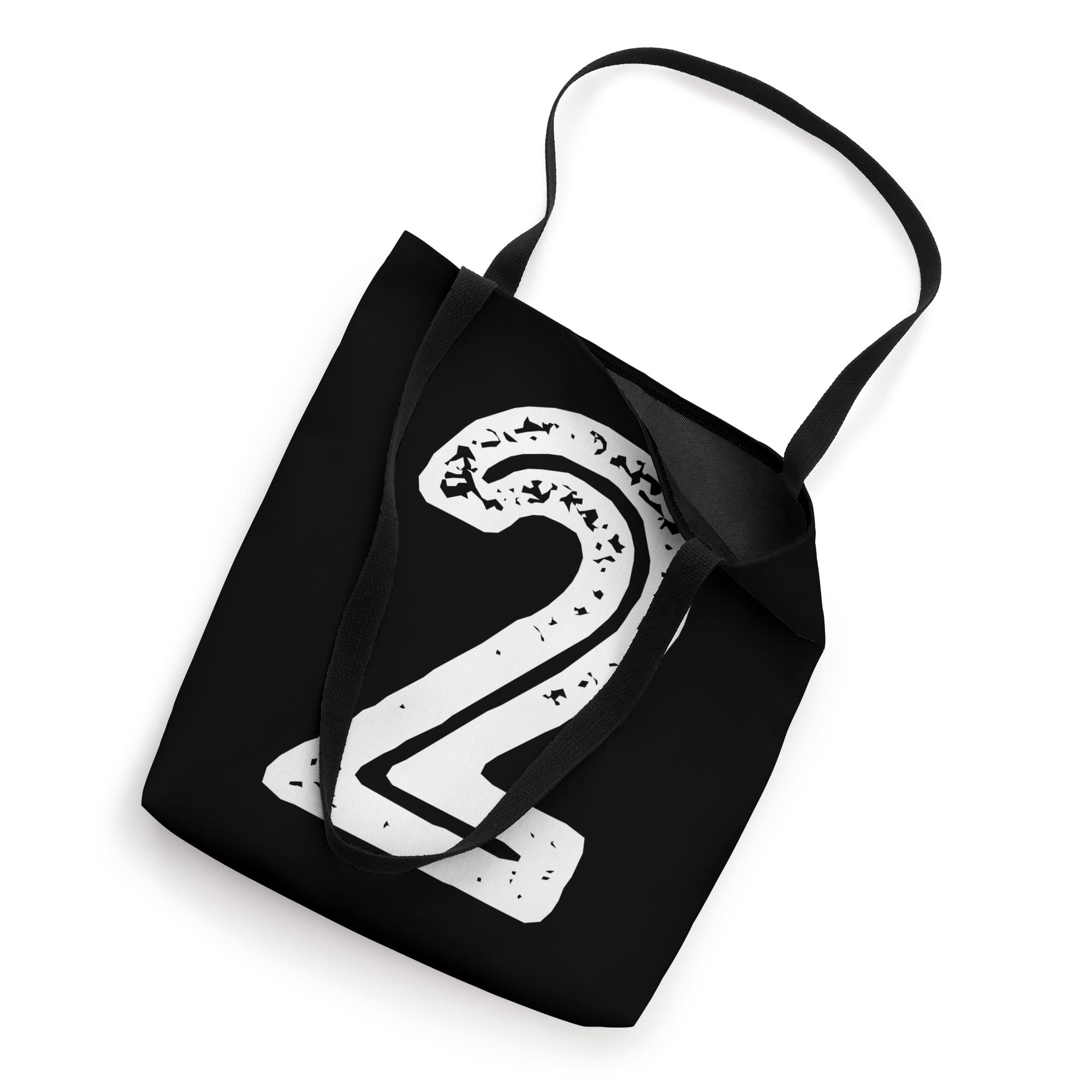 Number #2 Sports Jersey Two Retro Lucky Birthday Number Tote Bag