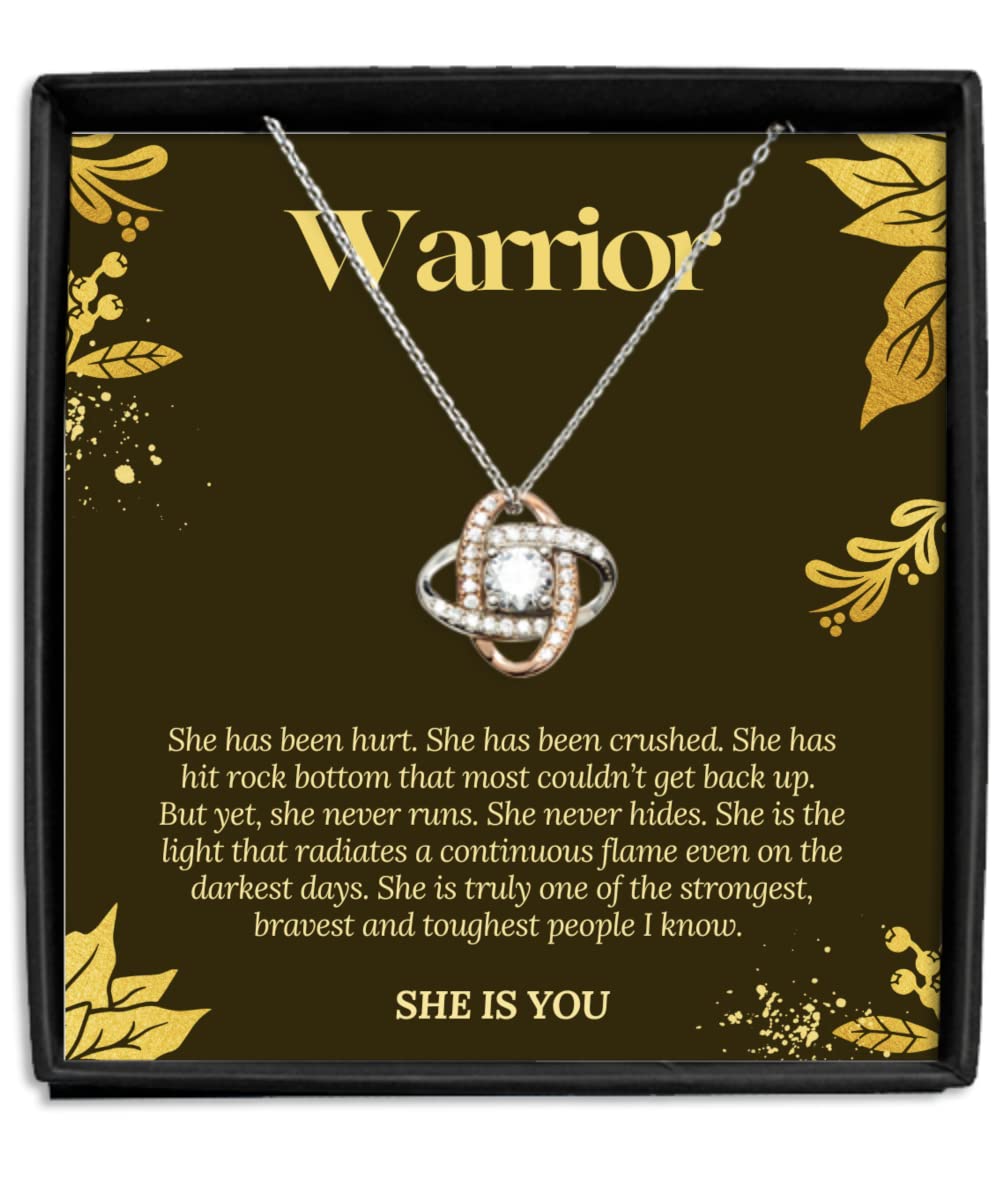 Meaningful Necklaces for Women, Inspirational Gifts for Women, Encouragement Gifts for Women, Cheer Up Gifts for Women, Strong Woman Gifts for Women, Gold Plated, Cubic Zirconia