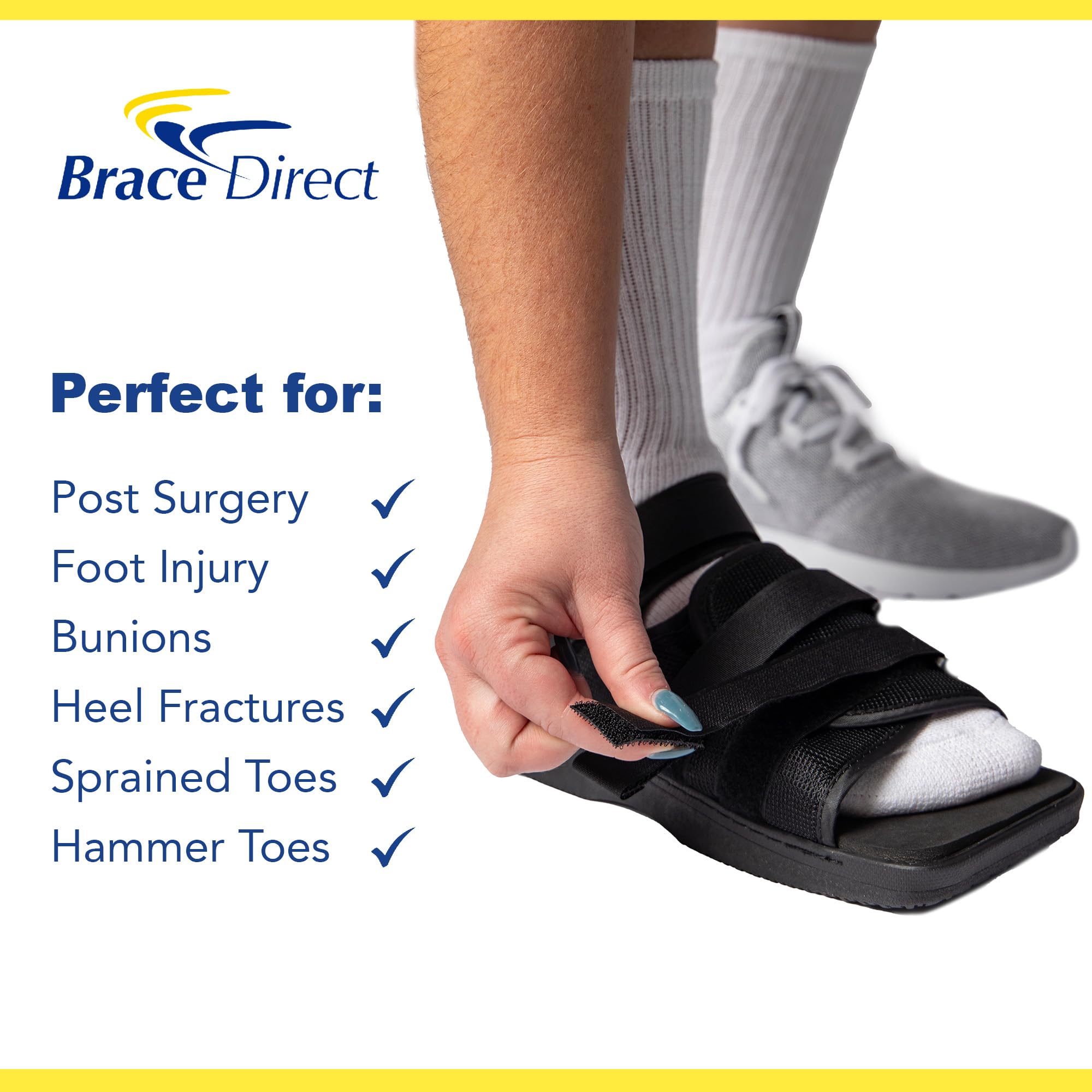 Brace Direct Post Op Shoe + Weather Cover