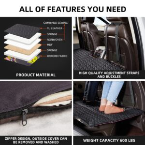 ABE Dog Back Seat Extender for Truck,Truck Dog Seat Cover Back Seat,Non Inflatable Truck Bed Mattress,Dog Hammock for Truck,Dog Bed for Truck,Pet Seat Covers for F150/RAM1500/Silverado