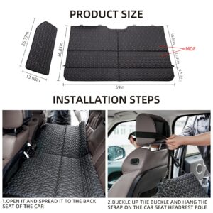 ABE Dog Back Seat Extender for Truck,Truck Dog Seat Cover Back Seat,Non Inflatable Truck Bed Mattress,Dog Hammock for Truck,Dog Bed for Truck,Pet Seat Covers for F150/RAM1500/Silverado