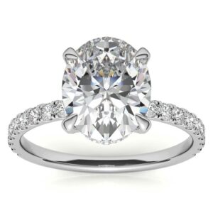 925 silver | 10k|14k|18k solid gold, handmade engagement rings, 3 ct oval cut moissanite solitaire bridal/wedding ring for women anniversary ring gifts (10k solid white gold, 7.5)