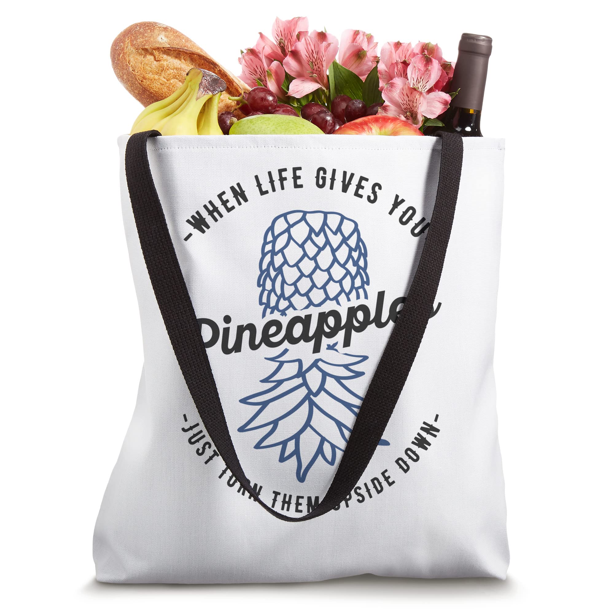 Upside Down Pineapple Swinger Lifestyle Tote Bag