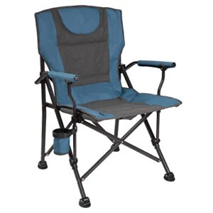 BACKYARD EXPRESSIONS PATIO · HOME · GARDEN , Metal, Blue/Grey Backyard Expressions Luxury Heated Portable Chair Camping, Sports and The Beach