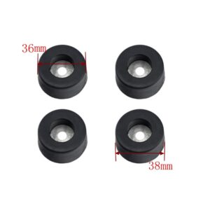 KROYWACHS DJ Speaker Cabinet Rubber Feet for Speaker Cabinets and Flight Case， Repair Kit Accessories Woofer 4PCS 38x19mm for Home Theater Karaoke