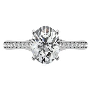 10k solid white gold handmade engagement rings, 2 ct oval cut moissanite diamond solitaire wedding/bridal ring for women/her, minimalist ring anniversary ring gifts (4)