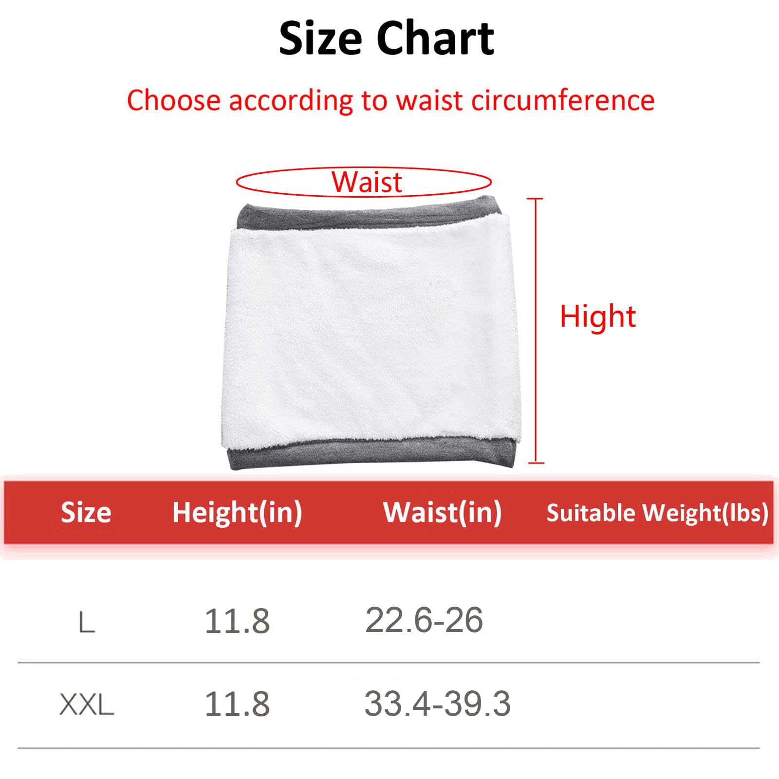 Waist Warmer Kidney Hip Warmer, Kidney Binder Stomach Warmer Abdominal Warming Band Wrap Plush Belly Warmer for Women & Men, Winter Thicken Thermal Plush Warmer Belt for Dance Yoga Sports Ski Cycling