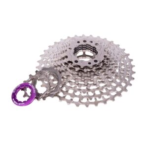 Rwlre Bicycle Freewheel,Road Bike 11 Speed Cassette 11-28T Gravel Bicycle 11-36T 11 Speed 34T Ultralight K7 11s 32T CNC Freewheel (Color : 11s-34T Gold L)