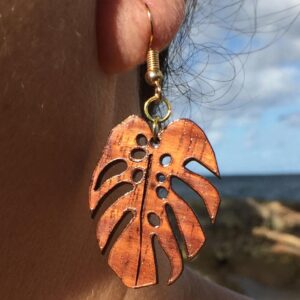 Monstera Koa Earrings